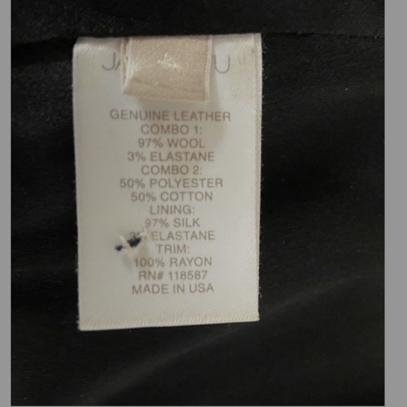 Like new JASON WU lamb Leather Jacket (sz 4) - Picture 5 of 5